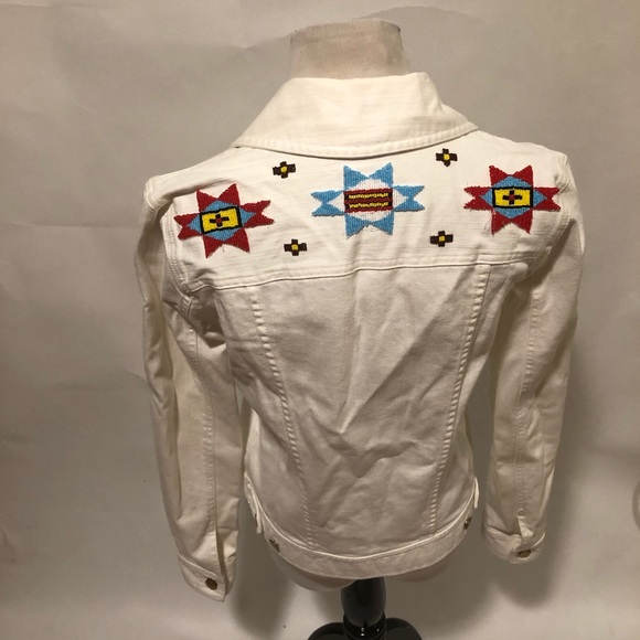 Lauren Jeans Co. white jean jacket size small - Picture 3 of 4